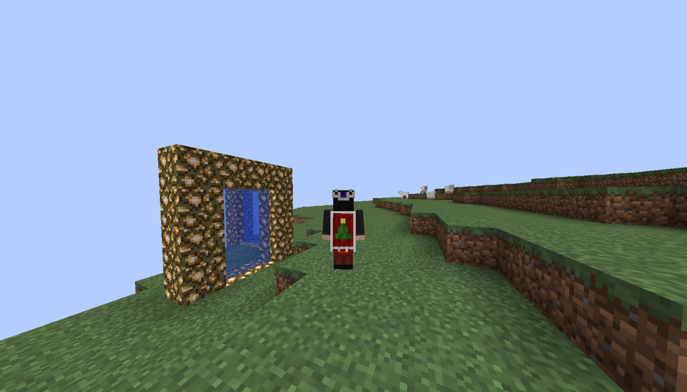 A demonstration of the new Christmas cape